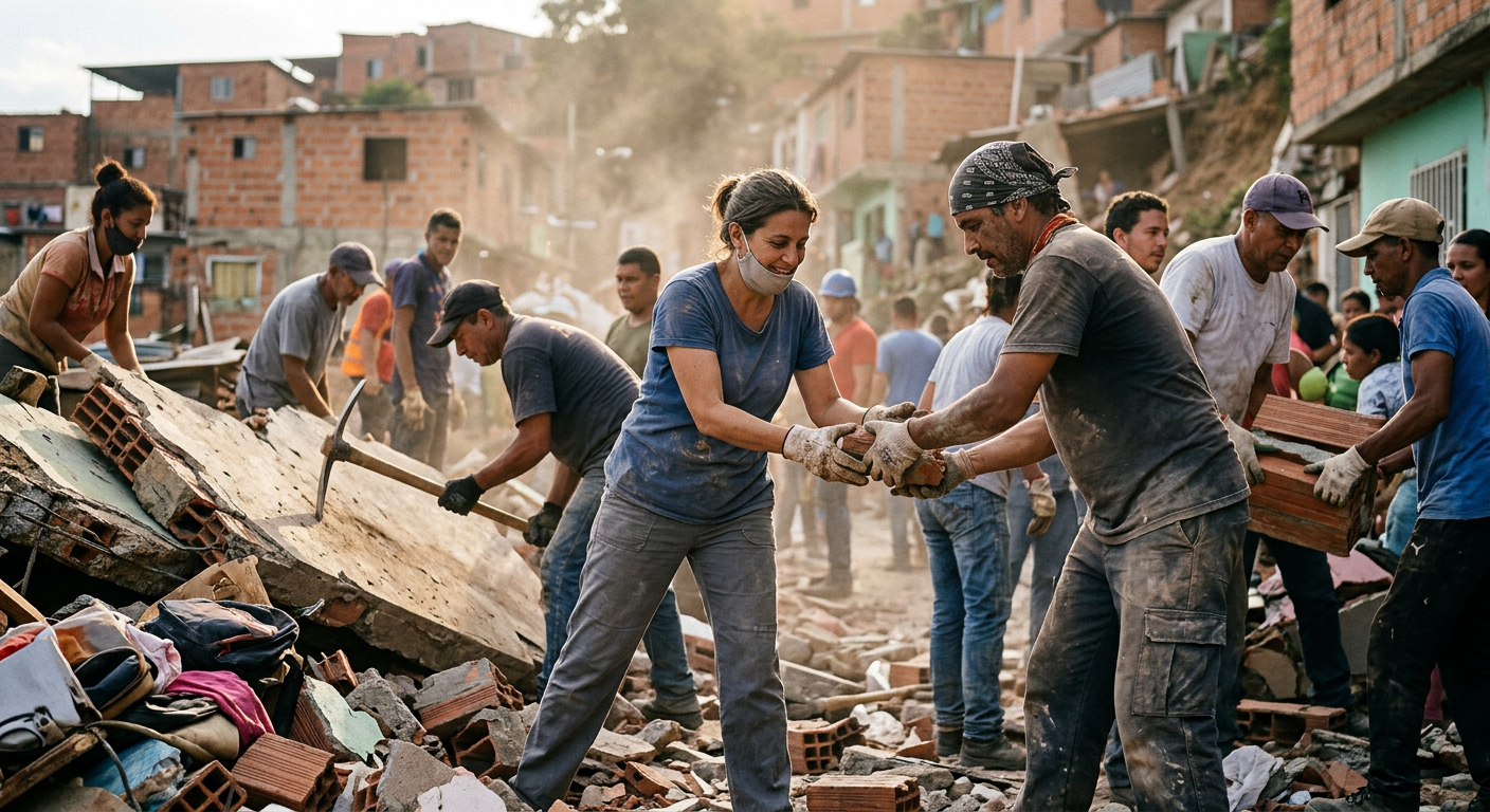 Community-led Rubble Removal in North-Central Venezuela