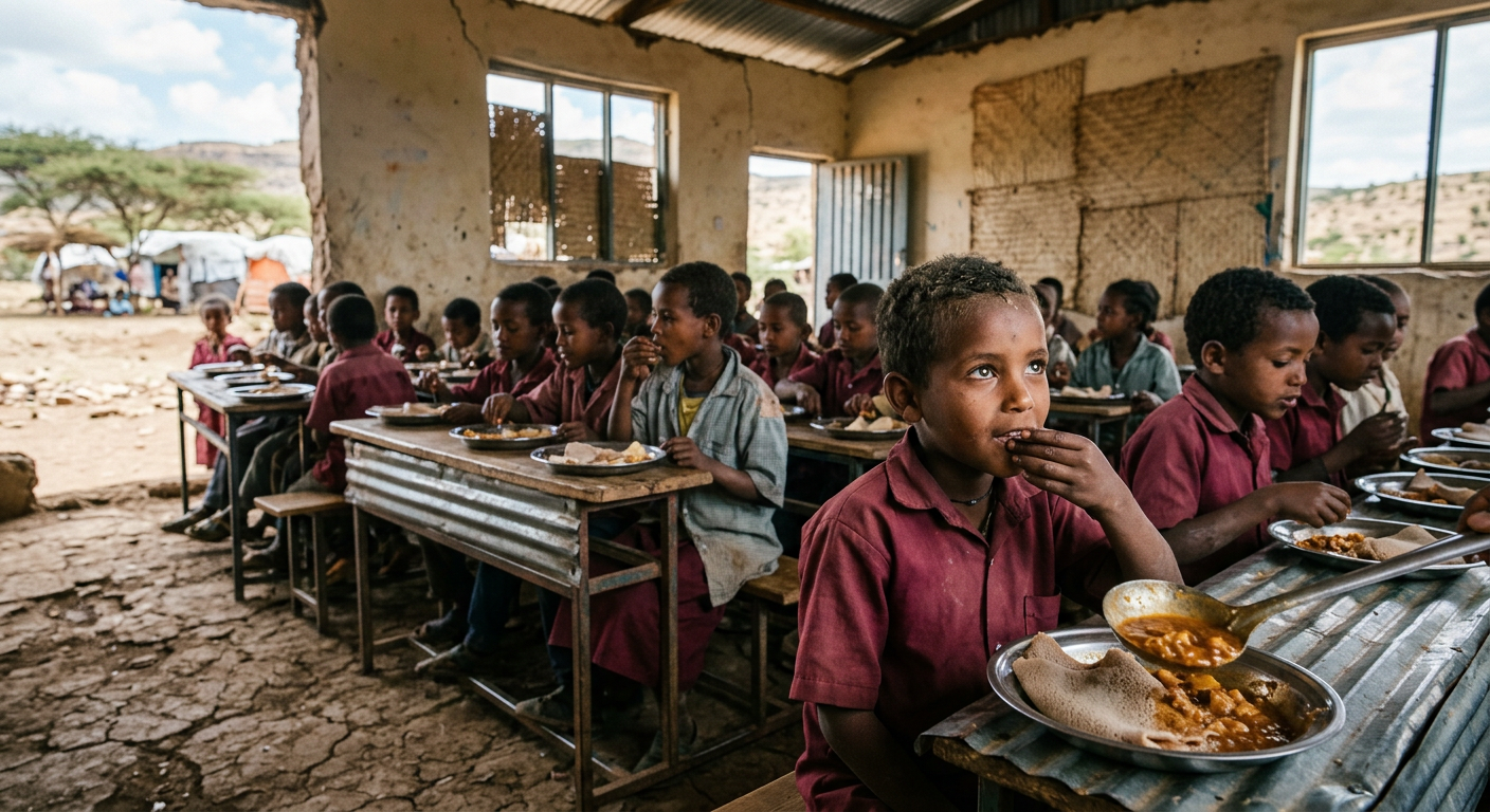 Restoring Education through School Feeding in Conflict-Affected Regions